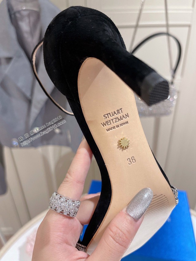 STUART WEITZMAN的經典款高跟涼鞋 2022最新鑽條編織涼鞋 dx3067